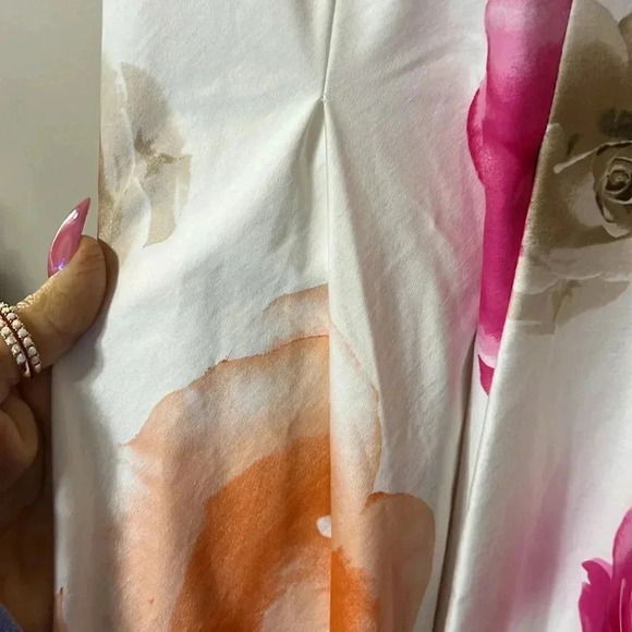 Calvin Klein Bouffant Floral‎ Dress Midi Party Wedding Guest Easter Garden Girl - Picture 8 of 14